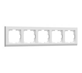 Рамка на 5 постов WERKEL W0051801 Stark белый a050911 