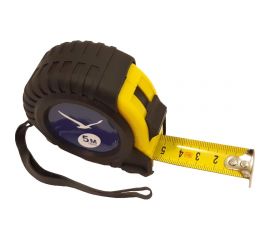 Рулетка Буревестник 5 м, 19 мм, с 1 фиксаторами, в обрезиненном корпусе 289 