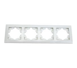 4-местная рамка EKF Валенсия белая PROxima EWM-G-304-10 