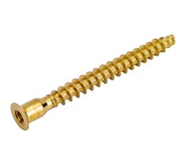 Меб. шуруп-стяжка ЕВРОПАРТНЕР латунир., 7x70 мм, 10 шт. 6 1631 4 