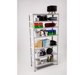 Стеллаж ООО ФУРАМА СТФ 2500x1100x300 мм, 7 полок, серый СТФ251130-7 