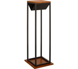 Дровница с полкой черная TORI 1200x370x400 мм GreenWeen GW-DR-TORI-120B 