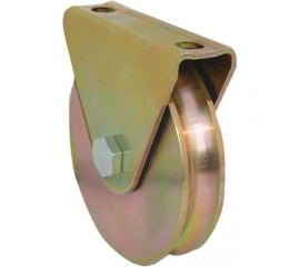 Колесо анодированное роликовое для откатных ворот 70 мм MFK-TORG ГВ-80mm 