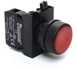 Кнопка с подсветкой-светодиод Emas красная 1НЗ CP260DK 