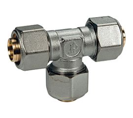 Тройник Giacomini 20x2, 16x2, 16x2, латунь, с цанговым соединением R565MX045 