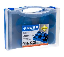 Набор кольцевых коронок 6 предметов в кейсе ЗУБР 33350-H6_z01 