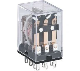 Промежуточное реле CHINT JZX-22F(D) 3 конт. с инд. LED 5А 12В DC 285364 