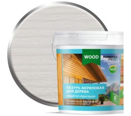 Акриловая лазурь FARBITEX (для дерева; защитно-красящая; белый; 0.9 л) 4300009456 