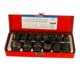 Набор ударных шестигранных торцевых головок 1/2"", 3/8"" - 1-1/4"", 14шт KING TONY 4414SP 