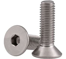 Винт ЦКИ DIN 7991, М8x12, A4, HEX5, 50 шт. 32311 