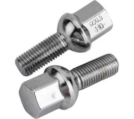 Болт колесный (20 шт; M12x1.50x27; сфера ключ 17 мм; хром; L=54 мм) SKYWAY S10601005 