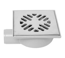 Трап Татполимер ТП-103.50-150HSMs ПП 50 горизонтальный выпуск, решетка нерж. сталь 150x150, сухой механический затвор 28517 