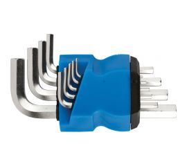 Шестигранные ключи MOS набор 9 шт в пластиковом держателе 64201М 