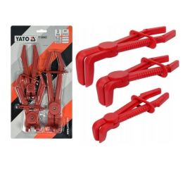 Набор изогнутых зажимов для шлангов YATO 3 предмета YT-08403 