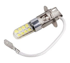 Автолампа SKYWAY диод, H3, 12-24 В, 16 SMD диодов, 1-конт., биполярная S08202077 