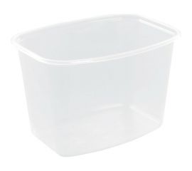 Одноразовый контейнер ЮПЛАСТ 750 мл, без крышки, 138x102 мм, прозрачные, ПП, комплект 100 шт. 607537 