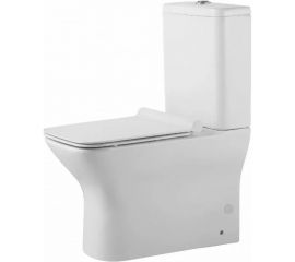 Унитаз-компакт Agger безободковый пристенный с горизонтальным выпуском AT02000 