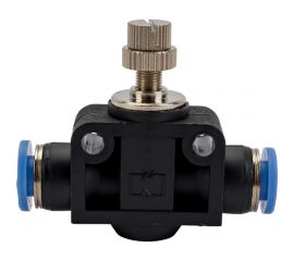 Фитинг-дроссель (пневмодроссель) цанговый 6 мм SHPI SCF 06 