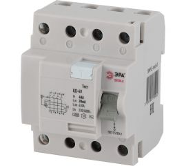 Устройство защитного отключения ЭРА SIMPLE УЗО ВД-40 4P 40А/100мА электронное Б0039269 