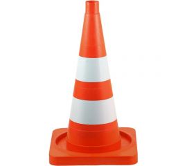 Дорожный конус Технология КС-2.8 520 мм, мягкий, 2 светоотражающие полосы, кв. основание 00-00001327 