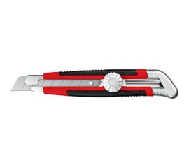 Нож с винтовым фиксатором MIRAX обрезиненный, 18 мм 09128 