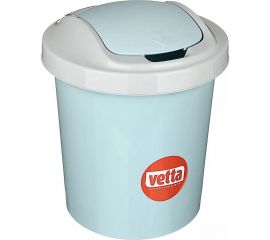 Контейнер для мусора VETTA Ориджинал 12 л, небесный, пластик 407-052 