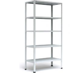 Стеллаж ООО ФУРАМА СТФЛ 1800x1000x600 мм, 5 полок, серый СТФЛ181060-5 