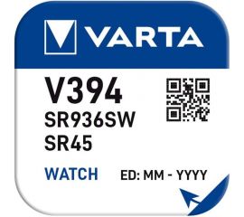 Батарейка Varta 394 (SR936SW) BL1 Silver Oxide 1.55V 00394101111 