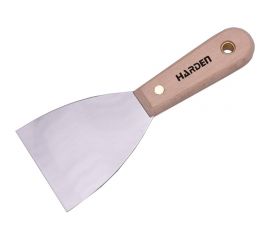 Шпательная лопатка HARDEN стальная с деревянной рукоятью, 75мм 620208 