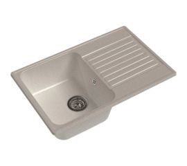 Мойка GranFest QUARZ чаша+кр 740*480 белый 78 