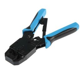 Кримпер для обжима клемм ТУНДРА RJ-45 8P, RJ-12 6P, RJ-10 4P, вертикальный обжим 4476071 