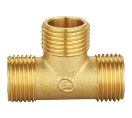 Тройник DOUBLE-LIN резьбовой латунный нр/нр/нр - 3/4" LL6135B (3/4") 