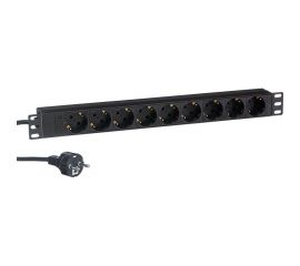 Блок розеток ExeGate ServerPro PDU-19H904 Al-9S-EU2.5CU, 19,1U,алюм, 9Schuko, евро, 2.5м 280850 