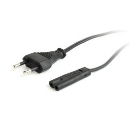 Сетевой кабель Wize CAC10-EU-C7-1.8M 1.8 м, Евровилка 2 pin - C7, 10 А, черный, пакет \6\ 121665 