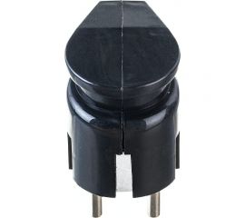 Разборная вилка General Lighting Systems GRV-P-16-С-G-B-IP20 16А угловая, с заземлением, черная IP20 470511 