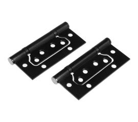 Петля-бабочка ТУНДРА 100x75x2.5 мм, универсальная, без врезки, цвет черный, 2 шт. 7121735 