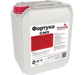 Концентрированное беспенное кислотное средство для удаления минеральных отложений ХИМИТЭКС Фортуна СИП, 5 л, ФСИП048/5ЛК 