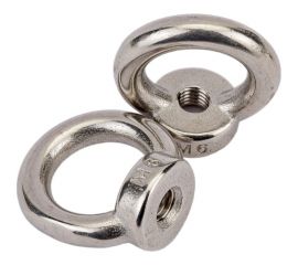 Нержавеющая рым-гайка KREPFIELD М6, ART 582, А2, 6 шт. 582А2РЫМГАЙКАМ6-6 