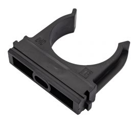 Крепёж-клипса для труб Промрукав Полистирол черная д40 15 шт. PR.02740ч 