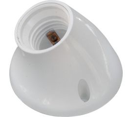 Патрон-стойка ООО "ОПТИКОМ ЭЛЕКТРИК" Е27 белый наклонный 8600.0227 