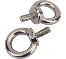 Нержавеющий рым-болт KREPFIELD М6, ART 580, А2, 2 шт. 580А2РЫМБОЛТМ6-2 