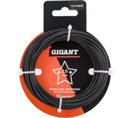 Леска для триммеров 2 мм, 15 м, звезда Gigant G12-0404P 
