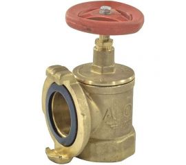 Пожарный клапан Апогей КПАЛ 65 латунный, с соединительной головкой 65 мм 110055 