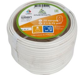 Провод ШВВП АЛЬФАКАБЕЛЬ 2х0,75 мм ГОСТ 20 м 05010 