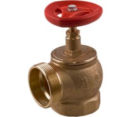 Пожарный клапан Апогей КПЛМ 65-1 латунный, 90 град., муфта-цапка, ВР/НР 110013 