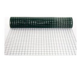 Сварная сетка ООО «ТД «КАСКАД» цинк+ПВХ, зеленая, ячейка 50x50 мм, 1.5x15 м, диаметр 2.2 мм 50501515ПВХ, 