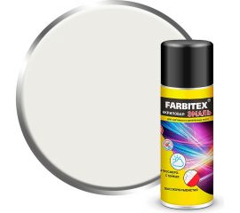 Акриловая эмаль Farbitex аэрозоль, 520 мл, RAL 9003 сигнальный белый 4100008946 