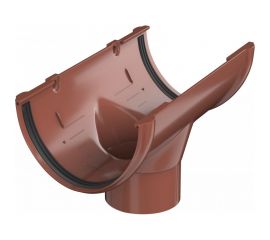 Воронка желоба Технониколь (ПВХ; красный; 1 шт) TN425650 