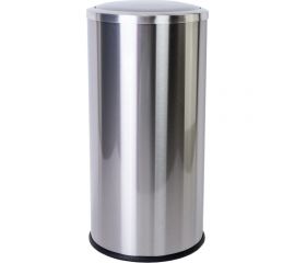 Урна для мусора PRIMANOVA VITA 30 л, из нерж.стали, с вращающейся крышкой, круглая, матовый корпус, чёрная вставка M-E46-30 