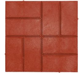 Тротуарная ППК плитка Neoкомпозит Стандарт ""8 кирпичей"", 330x330x20 мм, (кв. м/9 шт.), красный, комплект 5 шт. ПТС-20 8К Т5 